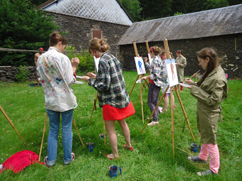 schilder-workshop- in grote-tuine -n -elgië