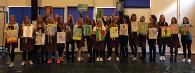 Workshop naaktmodel schilderen in Rotterdam tijdens een vrijgezellenfeest